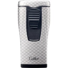 Colibri Monaco  Carbon Fiber Silver  Üç Torch Puro Çakmağı