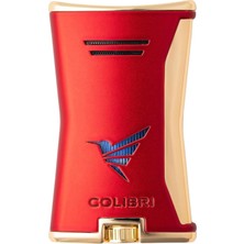 Colibri Slim Kırmızı/gold Tek Alevli Puro Çakmağı