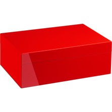 Morici Collection Italy Handmade Humidor Puro Kutusu - Roma Collection- Red- 50's