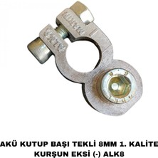 Viteksa Akü Kutup Başı 2li 8mm 1. Kalite Kurşun (+) (-) Alk8