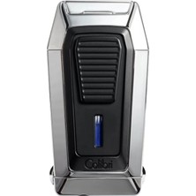 Colibri Quantum Krom Üç Torch V-Cut Kesicili Puro Çakmağı