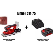 Einhell Set-75(Einhell Te-Os 18/230 Li Akülü Zımpara+Einhell 18V 4,0 Ah Pxc Starter Kit, Akü & Şarj Cihazı)