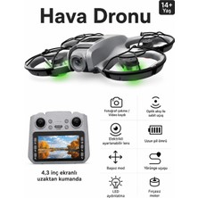 Atlt Atlantis M2 Dron Hava Aerial Drone 1080P Full Hd Yükseklik Koruma 360° Derece Dönüş Başsız Mod 6 Ekseni Jiroskop LED Işıklar Yörünge Uçuşu Fotoğraf Video Çekimi Hobi Oyuncak Dron