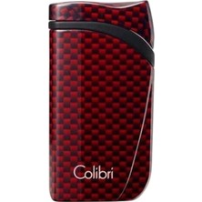 Colibri Falcon Carbon Fiber Claret Red Üç Torch Puro Çakmağı