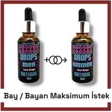Karahanbey 3x Erkek Istek Arttırıcılı Love Drops 30 ml + 3x Kadın Istek Arttırıcılı Love Drops 30 ml