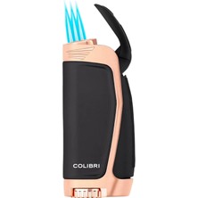 Colibri Enterprise E3 Siyah/rose Gold Üç Torch Puro Çakmağı