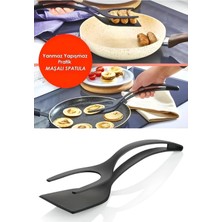 lawrenceshop Pratik Maşalı Spatula 220 Dereceye Kadar Dayanıklı 1 Adet Sert Plastik Servis Teflon Için