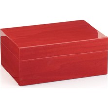 Morici Collection Italy Handmade Humidor Puro Kutusu - Roma Collection- Red Veined- 50's