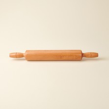 Balsa Vernikli Sabit Merdane - Açık Kahverengi - 46 cm