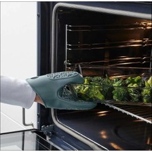 lawrenceshop 2 Adet Servis 180° Isıya Dayanıklı Silikon Fırın Eldiveni Tencere Tepsi Tutacağı Karışık Renklerde