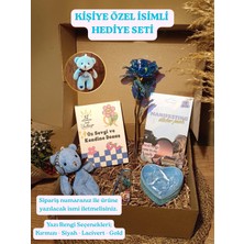 Paganca Anahtarlık - Dilek Şişesi - Tüllü Kutu - Sonsuzluk Gülü - Manifest Sticker ve Öz Sevgi Kartları - Kişiye Özel İsimli Hediye Seti