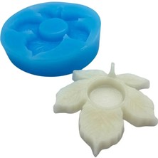 Alze Kimya Hobi Yaprak Tealight Mumluk Kalıbı | Epoksi, Taş Tozu &amp; Mum Uyumlu