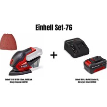 Einhell Set-76(Einhell Te-Os 18/150 Li Akülü Çok Amaçlı Zımpara+Einhell 18V 4,0 Ah Pxc Starter Kit, Akü & Şarj Cihazı)