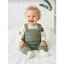 Panfilia Erkek Bebek Salopet Body Çorap 3'lü Set / Uzun Kollu Mevsimlik