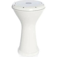 5416651551 Döküm Darbuka Seti | Beyaz, Çap: 21,5 Cm, Ağırlık: 2,4 Kg, Taşıma Çantası