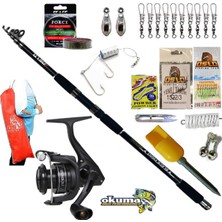 Okuma Revenger RV-8000A 360CM 100-200GR Black Fight Profesyonel Kıyı Olta Takımı Seti