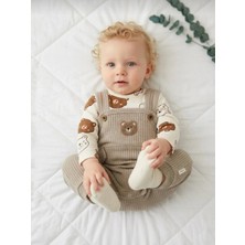 Panfilia Erkek Bebek Salopet Body Çorap 3'lü Set / Uzun Kollu Mevsimlik