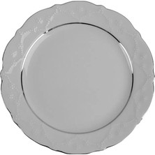 Porland Queen Platin Çukur Tabak 21CM