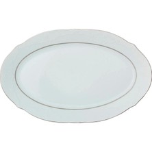 Porland Queen Platin Kayık Tabak 30CM