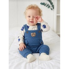 Panfilia Erkek Bebek Salopet Body Çorap 3'lü Set / Uzun Kollu Mevsimlik