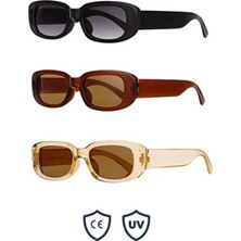 Empressco UV400 Korumalı Unisex Güneş Gözlüğü 3'lü Seti, Şık ve Kullanışlı Aksesuar