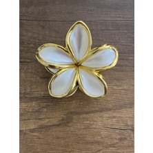 Gülümse Gel 1 Adet Lotus Çiçeği Mandal Toka Kıskaçlı Toka Renkli Rengarenk Büyük Yaldızlı
