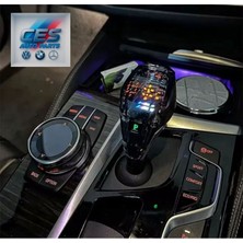 Ces Auto Bmw F30  Uyumlu Kristal Işıklı Vites Topuzu / Start Stop / I-Drive 3 Parça Set
