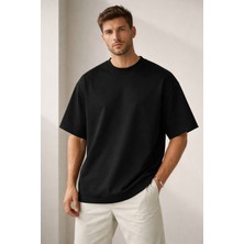 Wander Tapestry Gerçek Oversize | Baskısız Kalın Ağır Kumaşlı Premium Basic Tişört %100 Pamuklu T-Shirt