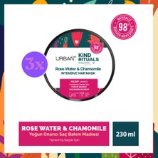 Urban Care Kind Rituals Rose Water Chamomile Saç Bakım Maskesi 230 ml - 3 Adet