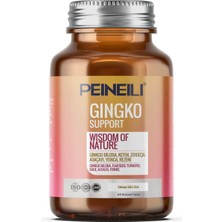 Peineili Ginkgo Biloba Support 1000 mg 60 Tablet Zerdeçal Bitki Ekstreleri İçeren Takviye Edici Gıda