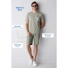 Kiğılı Regular Fit Standart Kesim Yan Cepli Pamuklu Bermuda Şort