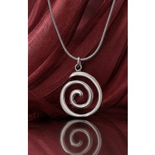 Voyage Accessory Paslanmaz Çelik Uzak Doğu Mistik Sarmal Zen Enerjisi Yaşam Döngüsü Spiral Kolye