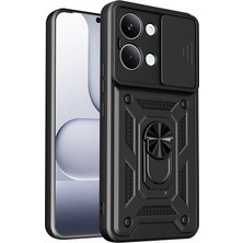 Nanospace Xiaomi Poco X8 Pro Max Kılıf Magnetik Standlı Kamera Korumalı Sürgülü Vega Kapak