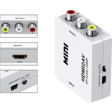 EstoreBox Fully G-573O Hdmı To Rca Mini Model 1920X1080 Çevirici Konvertör
