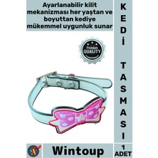 Wintoup #tasma Konforlu Ayarlanabilir Yumuşak Antibakteriyel Dayanıklı Şık Evcil Hayvan Silikon Kedi Tasması