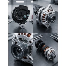 El-is otomotiv 12V 150A Yüksek Güçlü Şarj Dinamosu - Doğan Slx, Şahin, R9/R11, Bmc Fatih Uyumlu (Klimalı Araçlar Için)