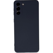 Raftan Topla Samsung Galaxy S21 Plus Kılıf Nano Içi Kadife Silikon - Lacivert