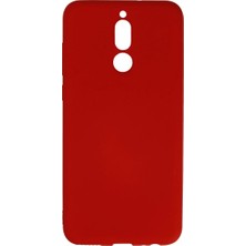 Raftan Topla Huawei Mate 10 Lite Kılıf Nano Içi Kadife Silikon - Kırmızı