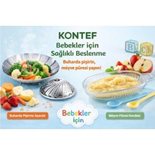 Empressco Bebekler Için Ek Gıda Haşlama ve Püre Rende Seti, Güvenli ve Pratik Kullanım