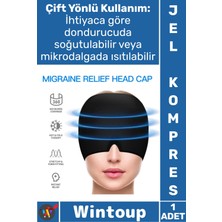 Wintoup #maske Terapi Rahatlatıcı Baş Ağrısı Stres Gidermeye Yardımcı Migren Soğuk Sıcak Jel Kompres Maske