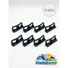 Sineklik İzmir 17X25 Sineklik Tutamak Siyah 8 Adet