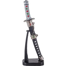 1001 Dekoratif Mini Katana Samurai Zarf Açacağı, Japon Stili Masaüstü Süs Kılıcı, Kaideli Koleks