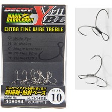 Decoy Treble Y-F11BL Micro Yem Üçlü Iğneler 8 Adet