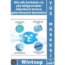 Wintoup #maske Göz Şişlik Giderici Rahatlatıcı Etki Buz Jel Toplar Termojel Soğuk Sıcak Terapi Yüz Maskesi