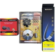 Monero Performanslı Scooter 50 cc 80 cc Ön Varyatör + Arka Debriyaj + Mıchelln Kayış Set ( Hız Için