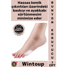Wintoup #bunyonkoruyucu Ortopedik Jel Rahatlatıcı Esnek Aparat Silikon Serçe Parmak Kemik Koruyucu Bunyon