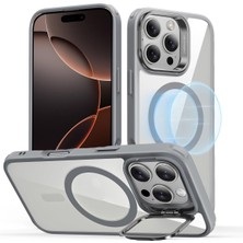 Powerfox iPhone 16 Pro Max Uyumlu Kenarları Renkli Stand Magsafe Kılıf