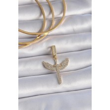 GV Home Mey Ithalat® Pirinç Gold Renk Zirkon Taşlı Mikail Model Ajda Charm