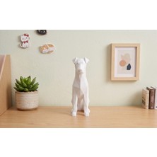 3D Baskı Geometrik Köpek Figürü - Modern Masaüstü Dekoratif Obje