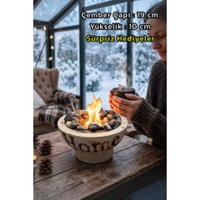 Technow Home Dumansız Home Masa Şömine Ateş Çukuru (200ML Bioetanol+Hazne)